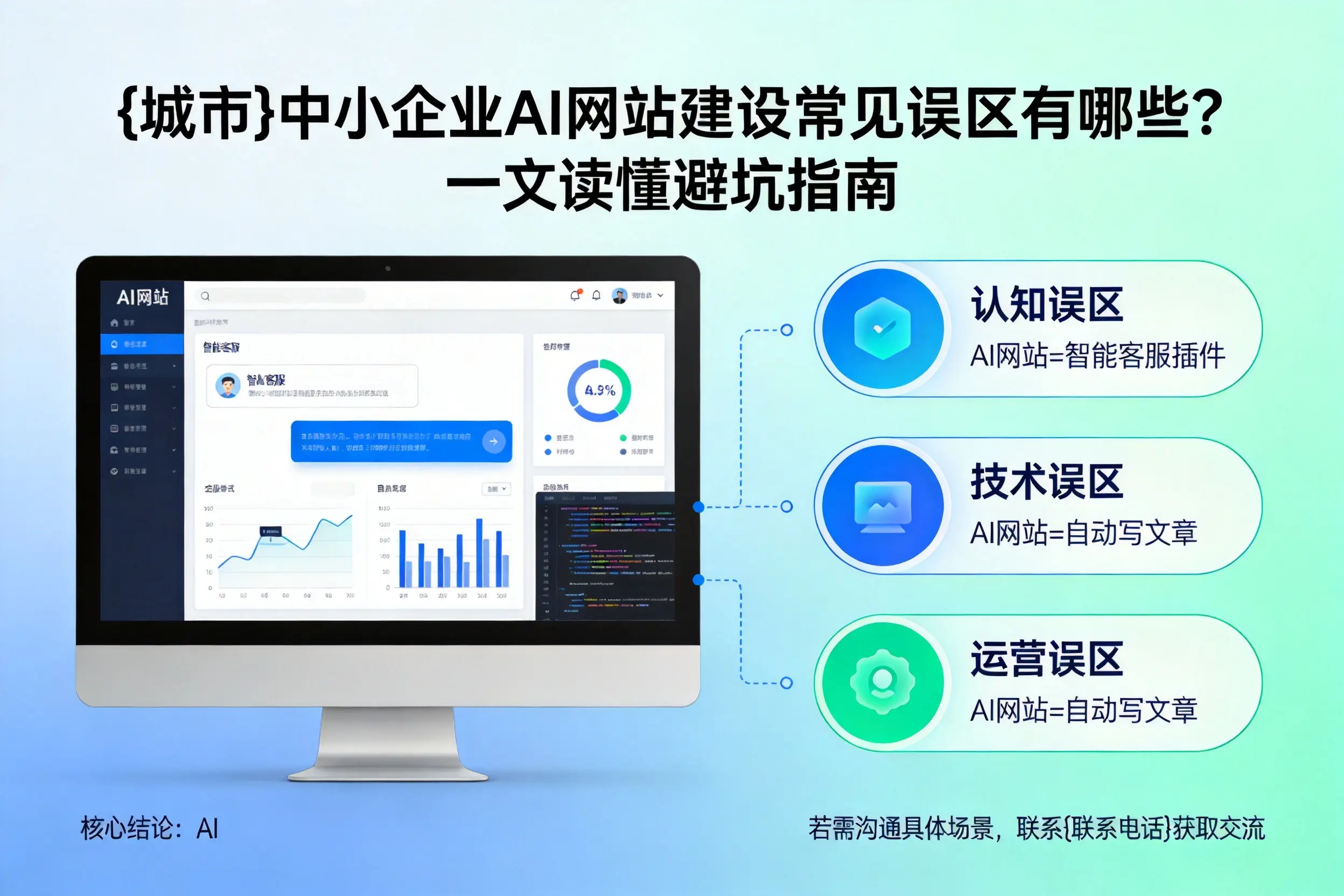 鄂州中小企业AI网站建设常见误区有哪些？一文读懂避坑指南