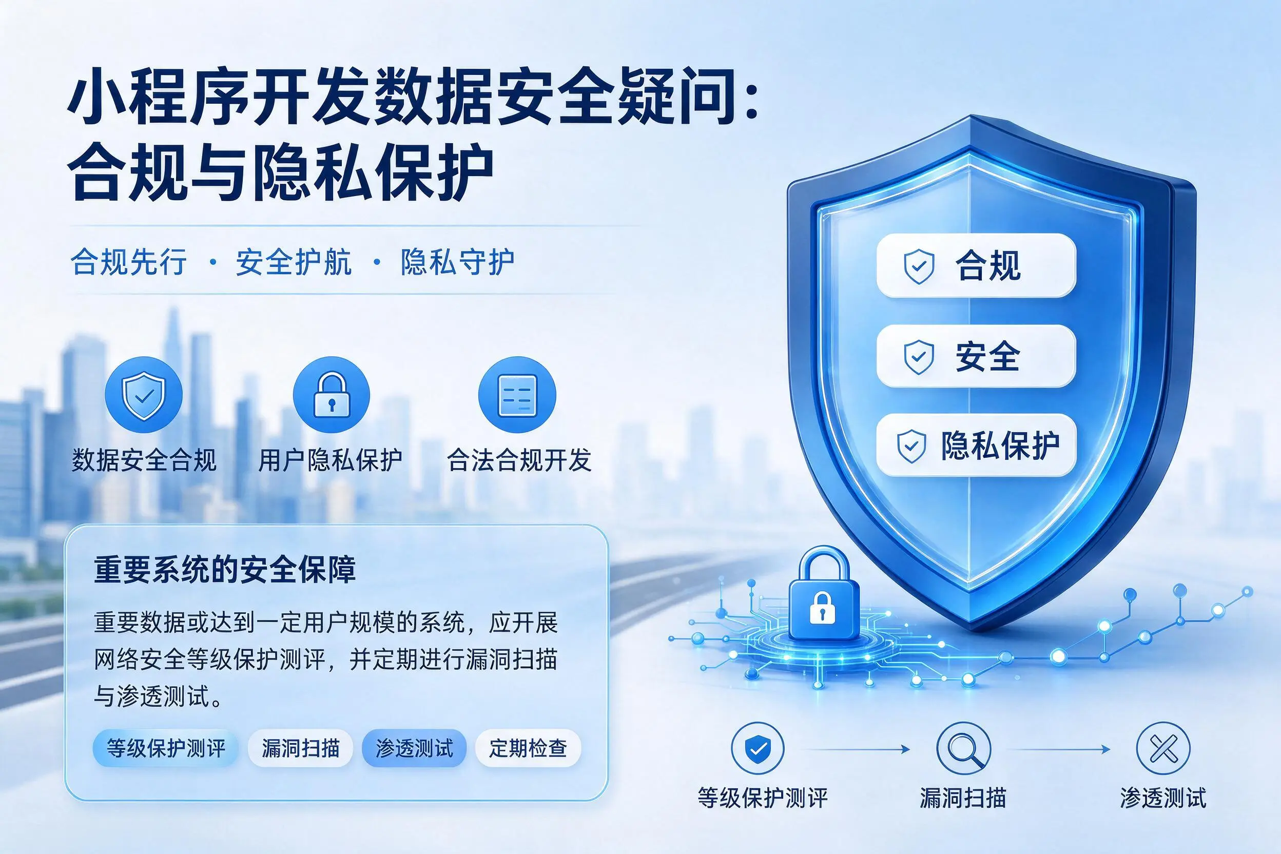 鄂州小程序开发数据安全疑问:合规与隐私保护